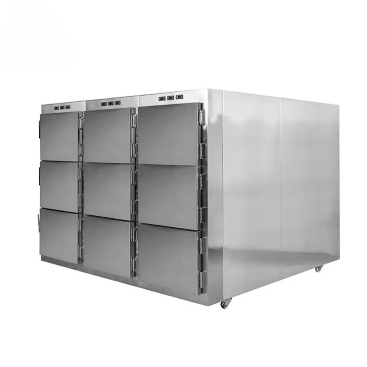 Stainless Steel Nine Bodies Mortuary Refrigerator
